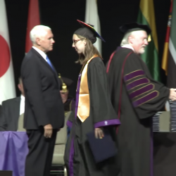 Dozens of Students Protest Mike Pence’s Commencement Speech at Taylor University