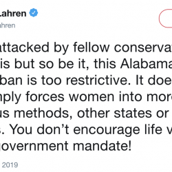 Even Tomi Lahren Gets That the Alabama Abortion Ban Will Ultimately Hurt Women