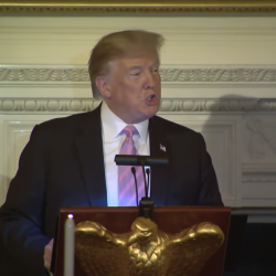 At Prayer Dinner, Trump Brags About His Right-Wing Judges to Evangelical Crowd