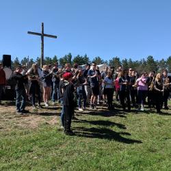 Why is a MI Public School’s Band Playing at a Church’s “Blessing of the Jeeps”?