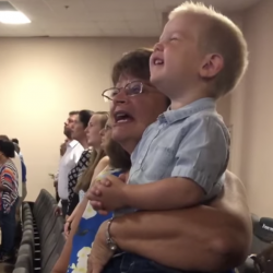 For Some Reason, Christians Are Praising a Kid for His “Worship” in Church