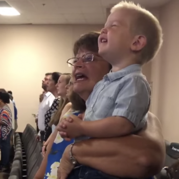 For Some Reason, Christians Are Praising a Kid for His “Worship” in Church