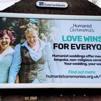 Northern Ireland Billboards Advertise Humanist Celebrants for Same-Sex Weddings