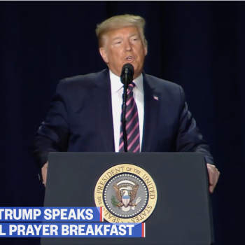 Without Irony, Trump Trashes Faith When Used as a Justification for Wrongdoing