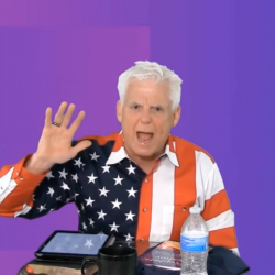 Right-Wing Pastor: God, I’m Wearing a Flag Shirt, So Please Help Trump Win Again
