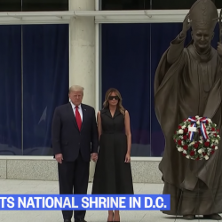 Trump Visited a Catholic Shrine For Photo Op #2 and Even the Archbishop Hated It