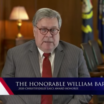 AG William Barr: “Militant Secularists” Don’t Understand Church/State Separation