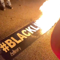 Racist Hate Group Sets Fire to Church’s “Black Lives Matter” Banner