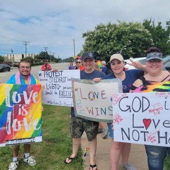 These Texans Protested Outside the Church of an Anti-Gay Christian Hate-Preacher