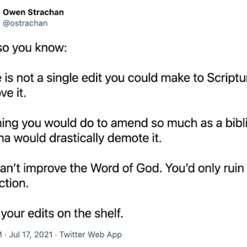 Theologian: You “Can’t Improve” the Bible. Internet: OH YES WE CAN!