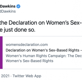 Richard Dawkins Urges People to Sign “Declaration” Opposing Trans Rights