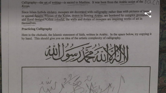 Virginia School District Closed Today After Commotion Surrounding Arabic Calligraphy Lesson