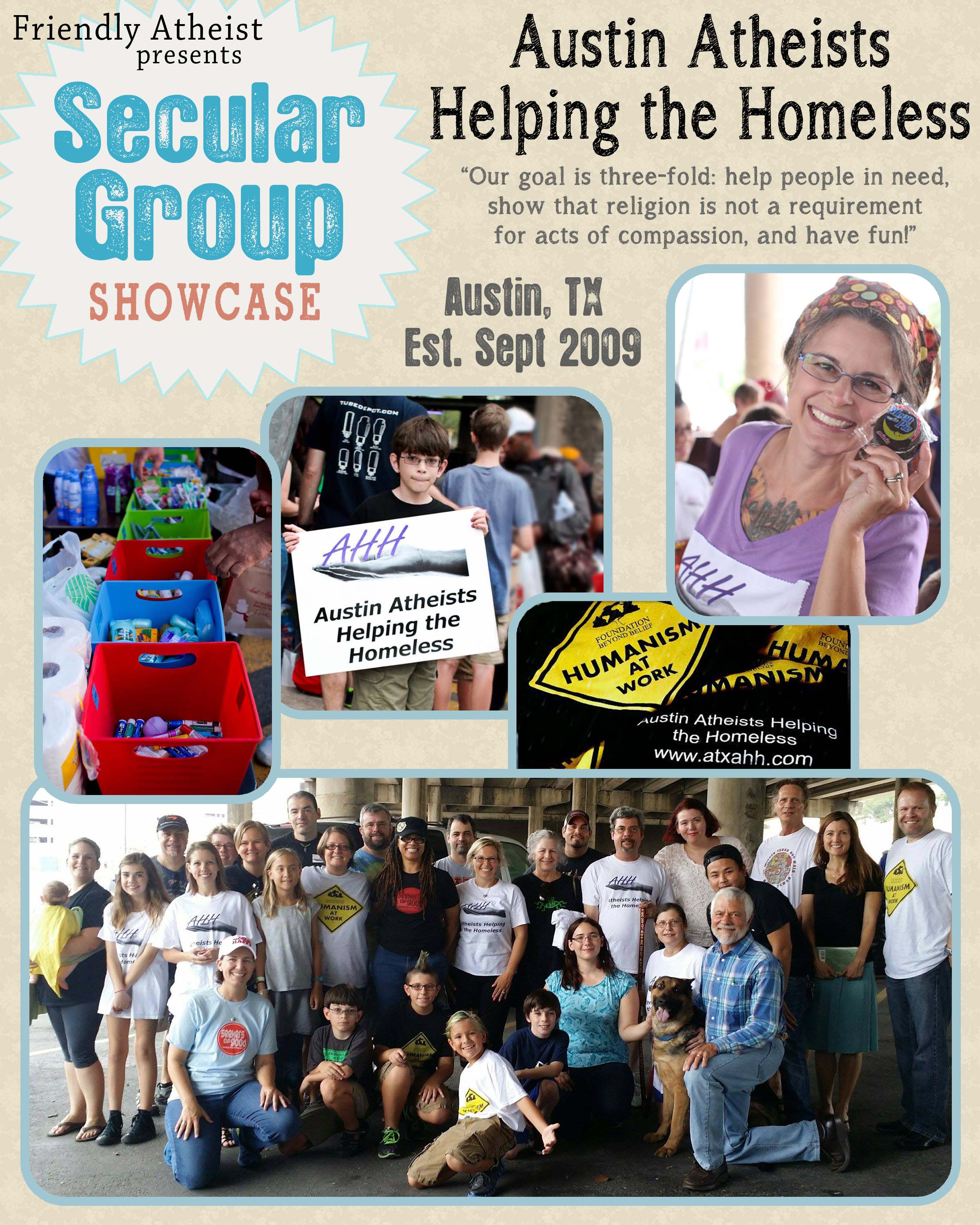Secular Group Showcase: Austin Atheists Helping the Homeless