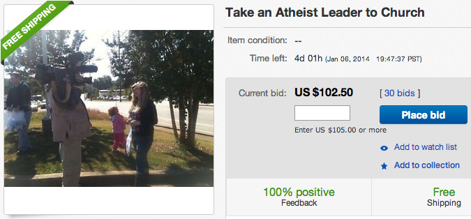 eBay Repeatedly Removes South Carolina Atheist Leader’s Auction to Send Her to Church