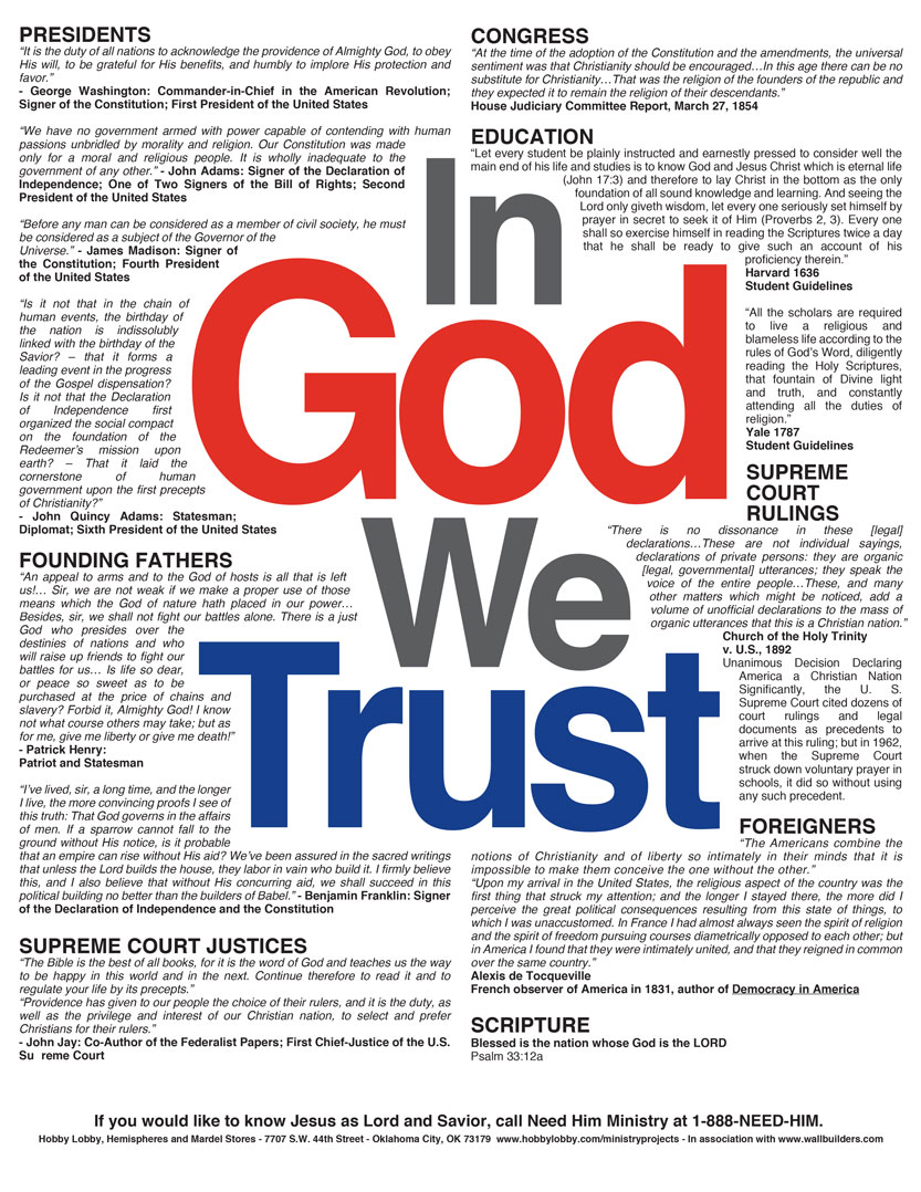 In Hobby Lobby We Don’t Trust: Why Their Independence Day Ad is Full of Distortions and Lies