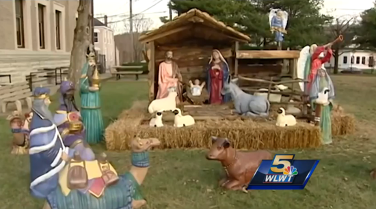 Indiana City, for Some Reason, Keeps Putting Up a Nativity Scene on Courthouse Grounds Every Year