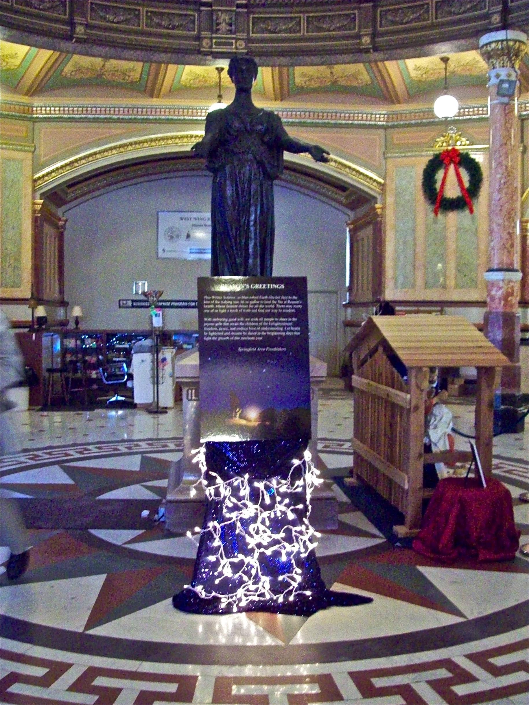 Seen Inside the Illinois State Capitol Rotunda