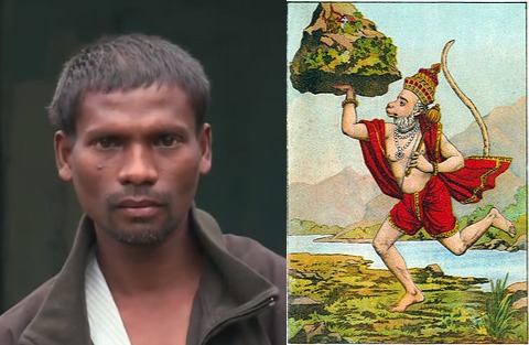 Man With 14-Inch ‘Tail’ of Back Hair Is Reincarnated Monkey God, Indian Worshipers Believe