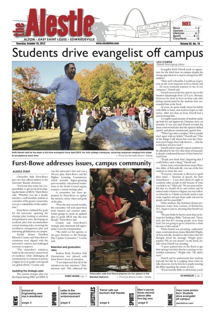 Students Pressure Preacher off Campus
