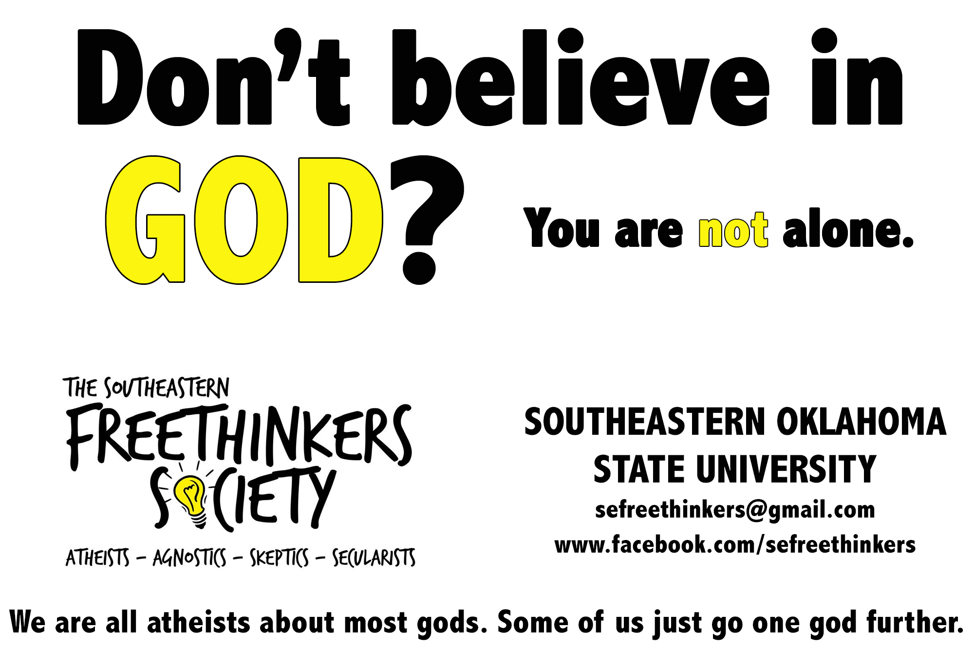 College Atheist Group Catches and Confronts Someone Ripping Down Its Flyers
