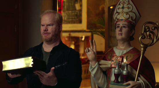 On New Show, Comedian Jim Gaffigan Explores How People Might Treat Him if He Was Caught Holding a Bible